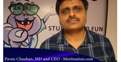 Interaction with Pavan Chauhan CEO Meritnation launched Meritnation Junior portal &amp; App - Pavan-Chauhan