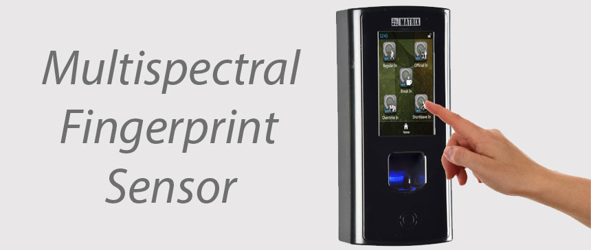 door controller arms a Multispectral Fingerprint Sensor