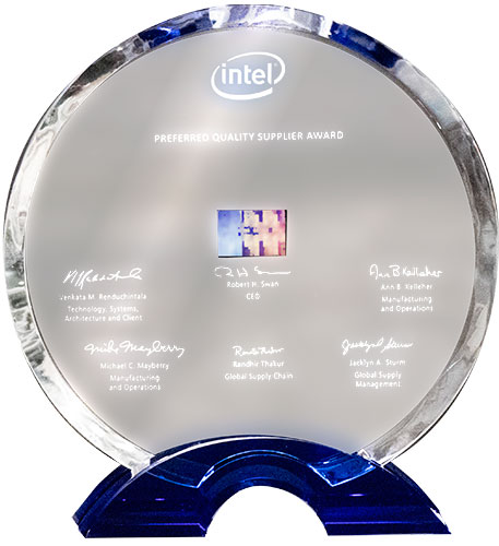 Intel Preferred Quality Supplier Award