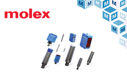 Mouser Electronics stocks Molex Contrinex Industry 4.0 Inductive and Photoelectric Sensors