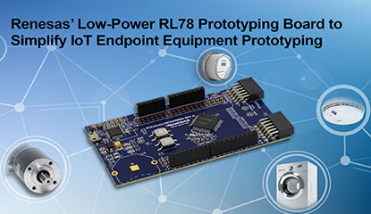 Renesas Introduces Low-Power RL78 Prototyping Board