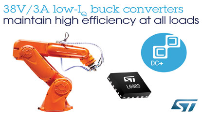 STMicroelectronics Launches Highly Integrated DC/DC Converters