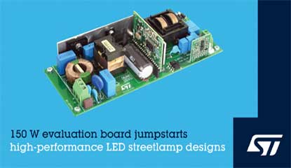 STMicroelectronics Introduces EVL150W-HVSL LED-Driver Evaluation Board