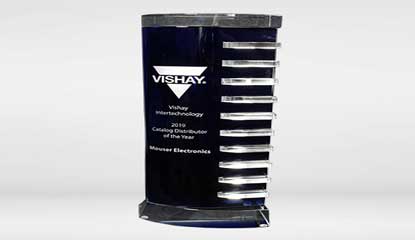 Mouser Electronics Earns Two Awards from Vishay Intertechnology