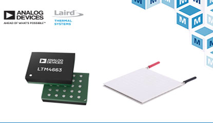 Mouser Stocks Analog Devices and Laird Thermal Systems’ Products