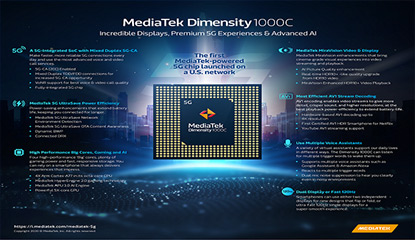 MediaTek Reveals its Dimensity 1000C 5G Chipset