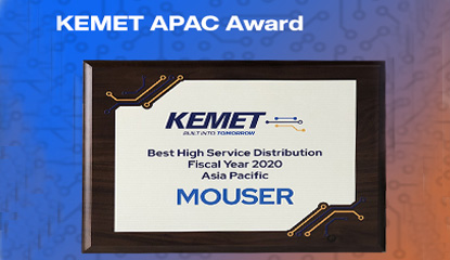 Mouser Electronics Presented with 2020 High Service Distributor Award