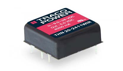 Traco Power Introduces THN 20WIR Series Converters