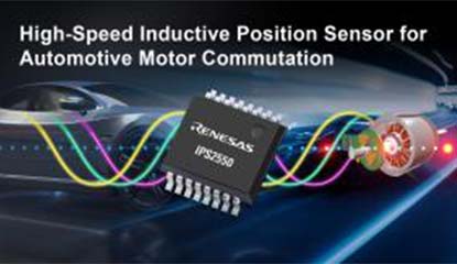 Renesas Adds IPS2550 Sensor in its Inductive Position Sensing Portfolio