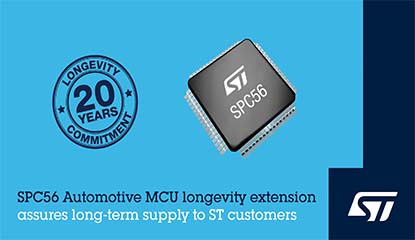 STMicroelectronics to Extend Support of SPC56 MCU
