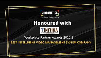 Videonetics Honored as ‘Best Video Management System Company’