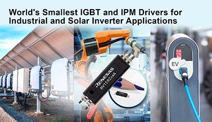 Renesas Introduces World’s Smallest IGBT and IPM Driver