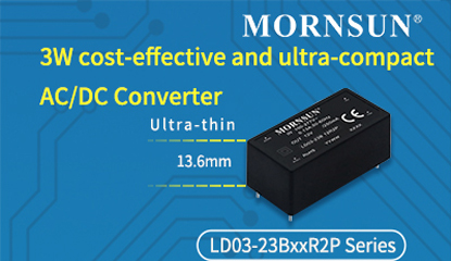 MORNSUN Introduces 3W AC-DC Converter