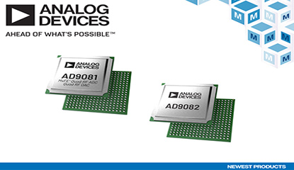 Mouser Stocks Analog Devices AD9081 & AD9082 MxFEs