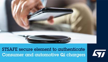 ST Provides Secure Solution for Qi-Certified Chargers