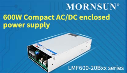 MORNSUN Unveils 600W Compact AC/DC Power Supply