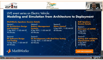 EV Development Series by ICAT ASPIRE & MathWorks Turned Heads of the Electrification Community