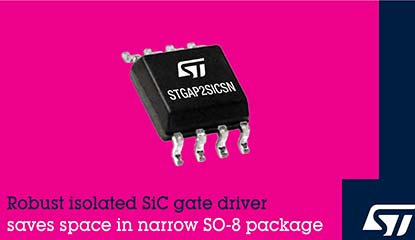 STMicroelectronics Releases Isolated SiC Gate Driver