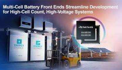 Renesas Launches New Multi-Cell Battery Front End ICs