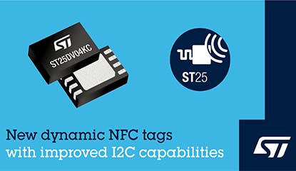 STMicroelectronics Enhances ST25DV NFC Tag ICs