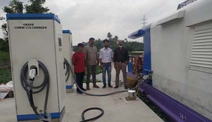 OKAYA Supply Super Charger in India Kochi Water Metro Project
