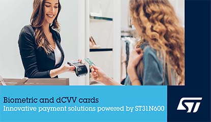 ST’s Secure Microcontroller for dCVV & Biometric Payment
