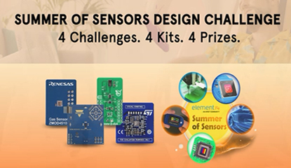 “Summer of Sensors”- A Series of Four Design Challenges by element14