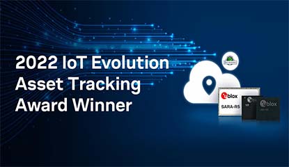 u-blox Wins 2022 IoT Evolution Asset Tracking Award