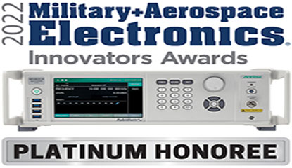 Anritsu Achieves 2022 Military + Aerospace Electronics Innovators Awards