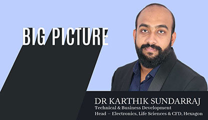 A Quick Meet at electronica and productronica India 2022 – Dr Karthik Sundarraj, Hexagon