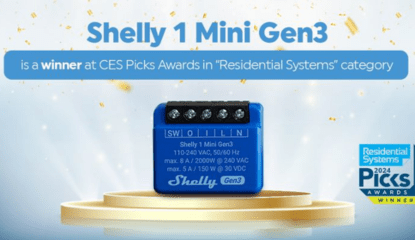 Shelly's Mini Gen3 is a winner at CES Picks Awards 2024